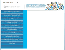 Tablet Screenshot of networkofcare.org